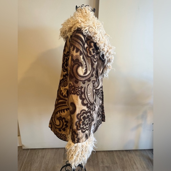 Miracle Eye Handmade Women's Chocolate Penny Lane Jacket, Sz L - Picture 8 of 8